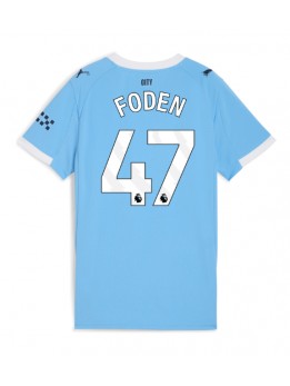 Manchester City Phil Foden #47 Replika Hemmakläder Dam 2025-26 Kortärmad